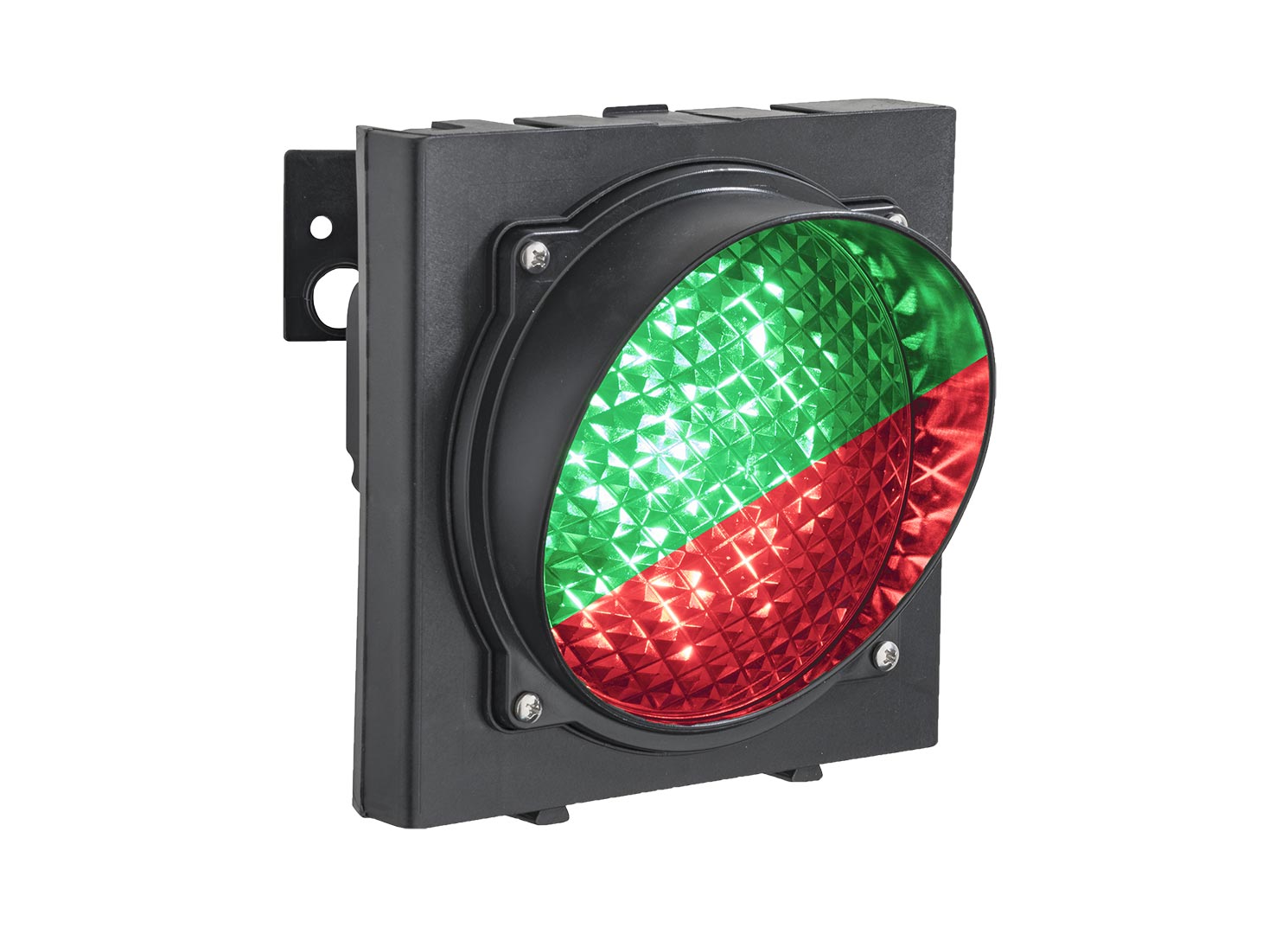 APOLLO PLAST traffic light series with one dual-colour lens green and red