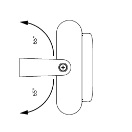 ERA80 technical drawing horizontal traffic light with 65 degree angle bracket ERA80 technical drawing horizontal traffic light with 65 degree angle bracket