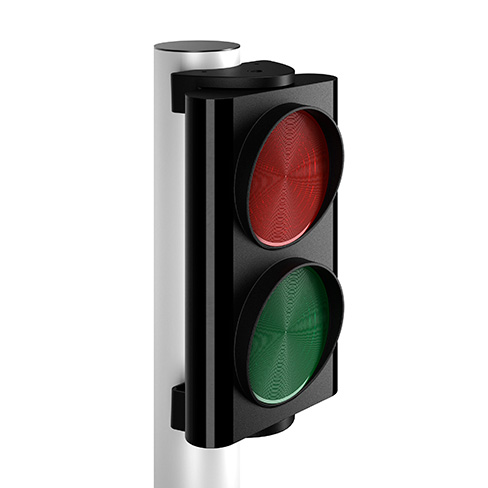 ERA80 traffic light with brackets for pole application