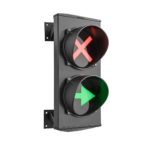 Semaforo serie APOLLO a due luci direzionali Rosso con simbolo X a 24V Semaforo serie APOLLO a due luci direzionali Rosso con simbolo X a 24V